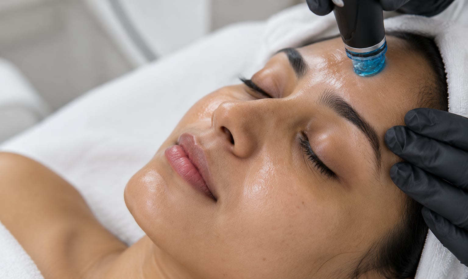 HydraFacial-style facial treatment at Derma Solutions